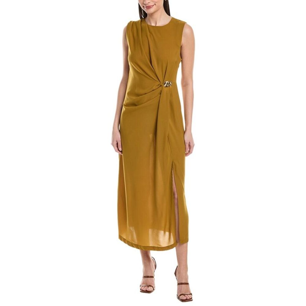 To My Lovers Womens  Midi Dress, Yellow